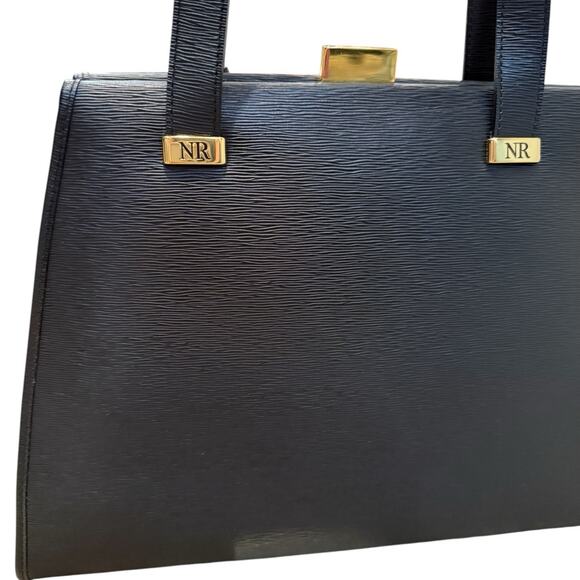 Nina Ricci VINTAGE Shoulder Bag in Navy Blue - Picture 3 of 10